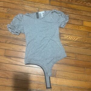 BCBGeneration Striped Gray Top